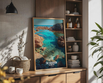 The Aquarium Yallingup WA Poster Coastal Wall Art Print - Travel Wall Art