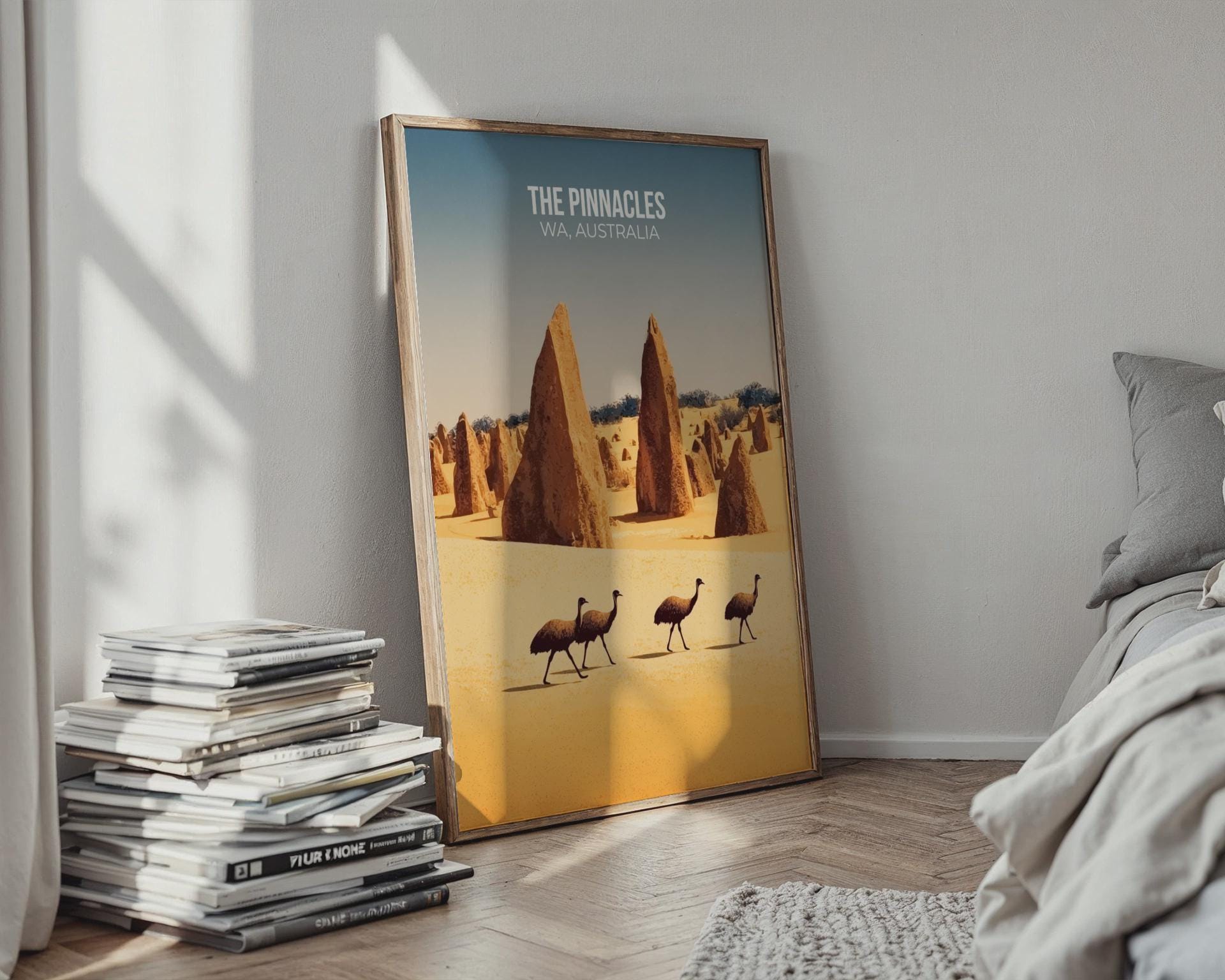 The Pinnacles WA Australia Print Wall Art - Travel Wall Art