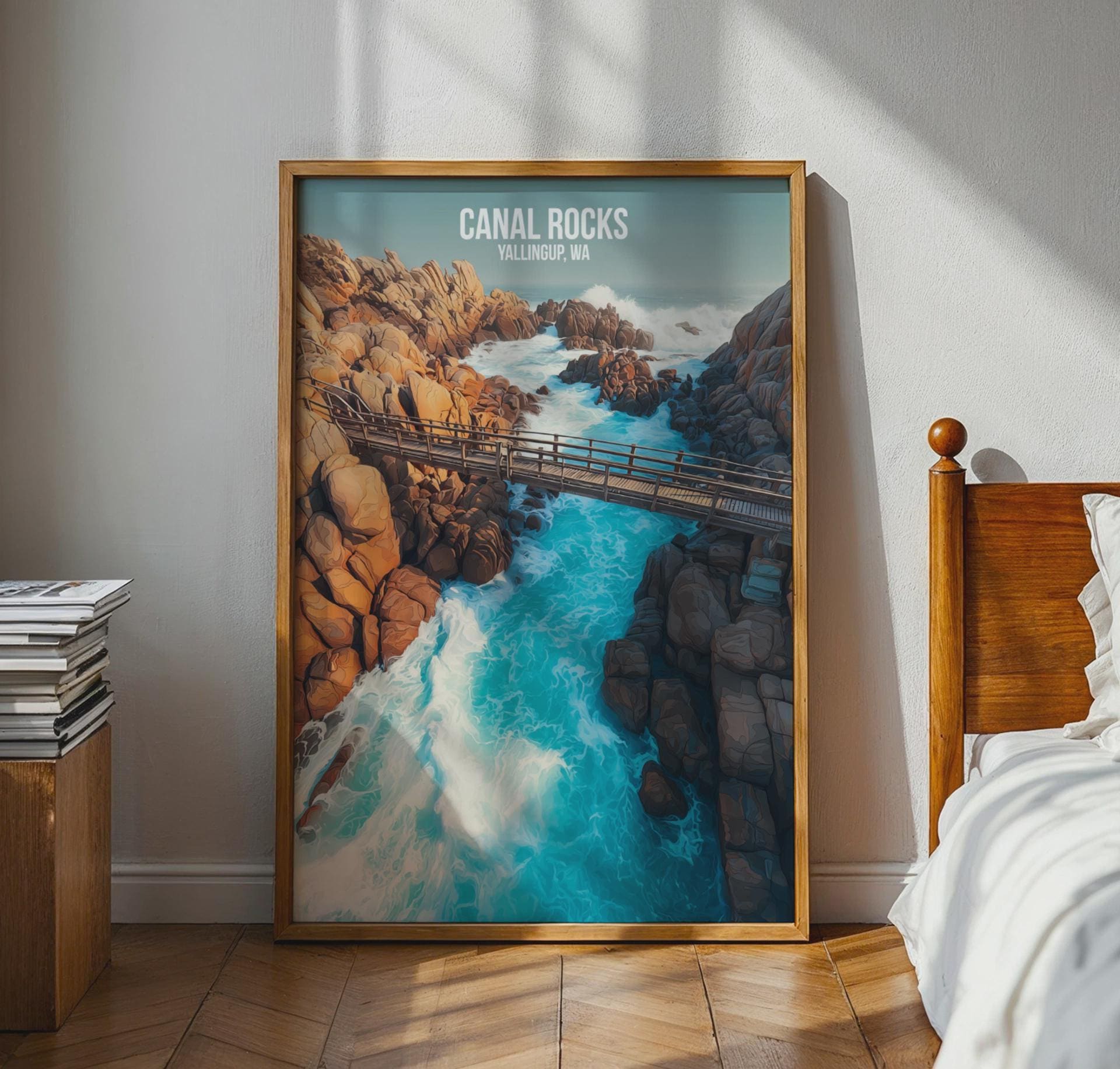 Canal Rocks Yallingup WA Poster Art Print - Travel Wall Art