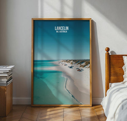 Lancelin WA Australia Beach Poster Wall Art Print - Travel Wall Art