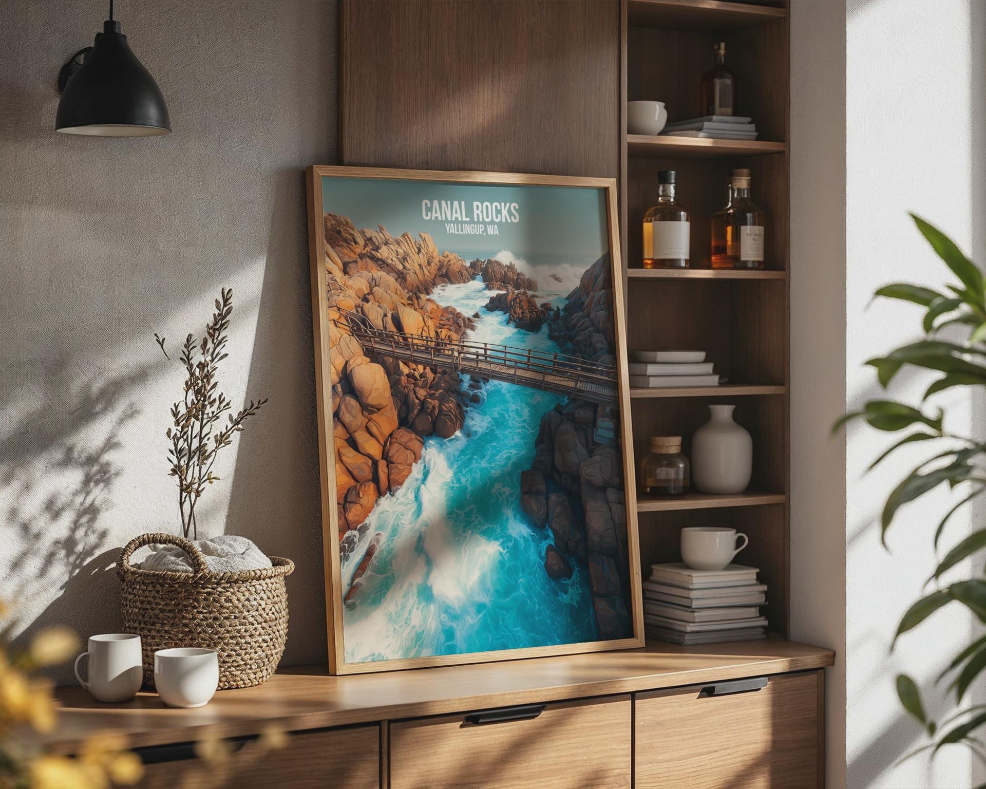Canal Rocks Yallingup WA Poster Art Print - Travel Wall Art