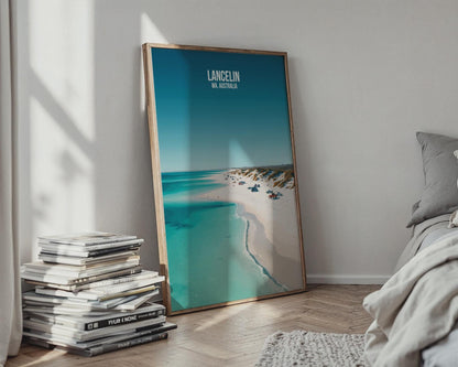 Lancelin WA Australia Beach Poster Wall Art Print - Travel Wall Art