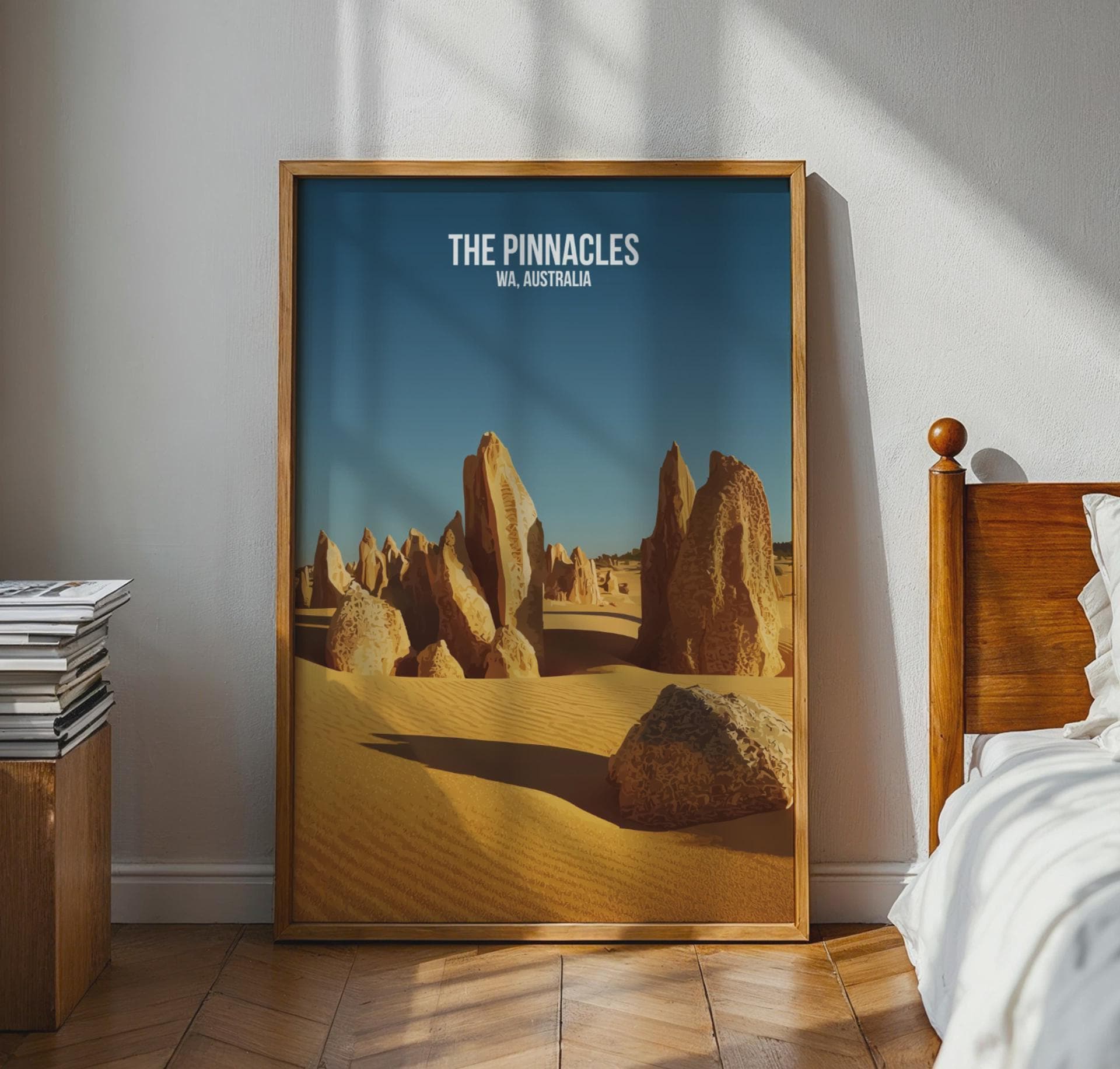 The Pinnacles WA Australia Poster Print Wall Art - Travel Wall Art