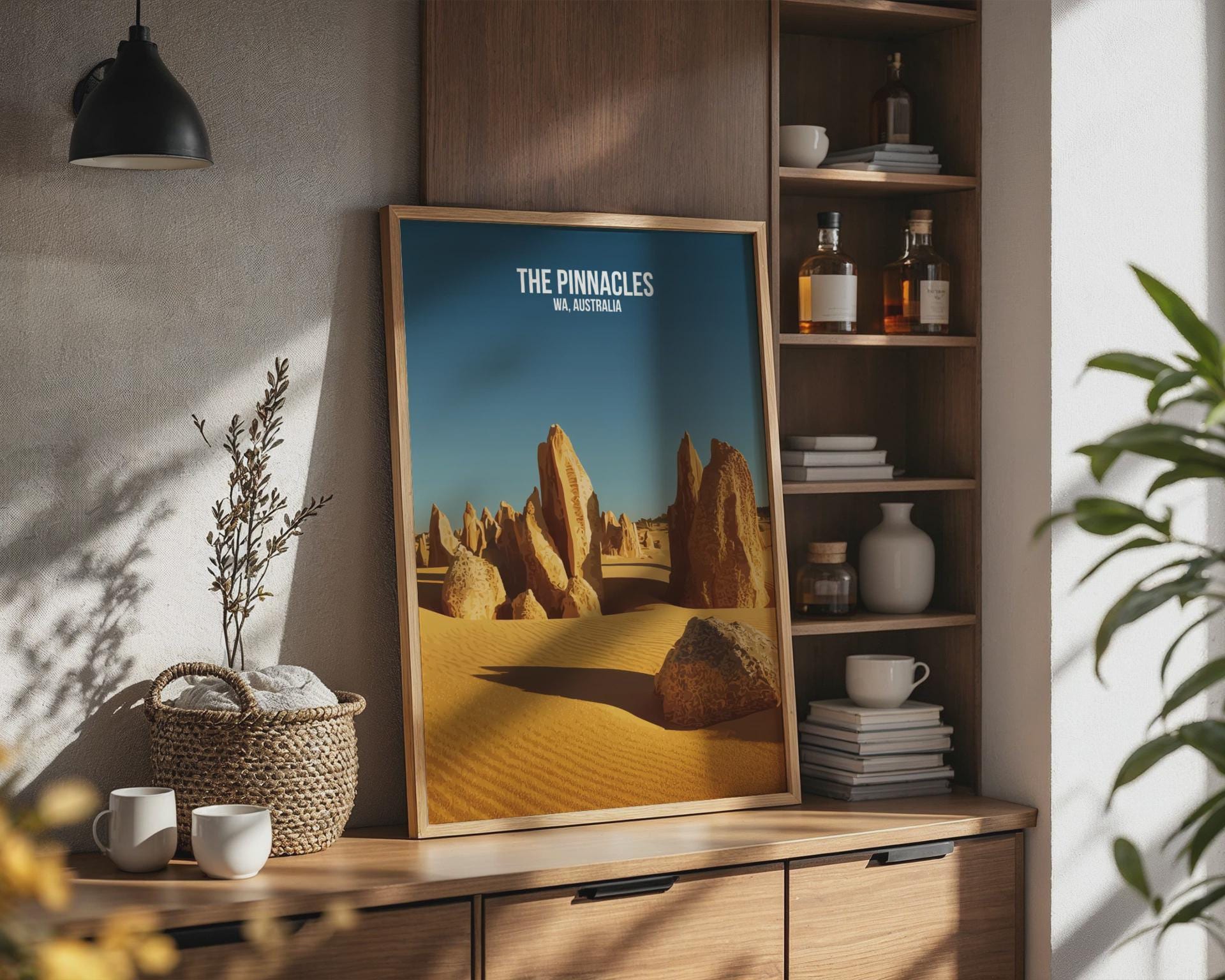 The Pinnacles WA Australia Poster Print Wall Art - Travel Wall Art