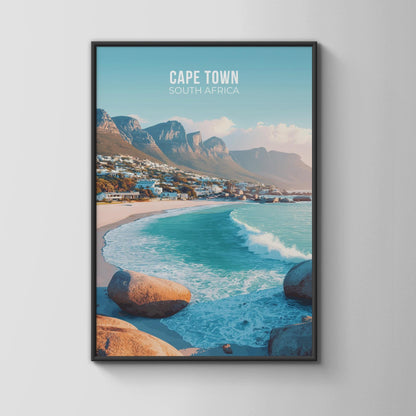 Cape Town South Africa Travel Poster Wall Art Print - Travel Wall Art
