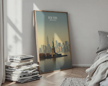 Statue of Liberty NYC Poster Wall Art - Travel Wall Art