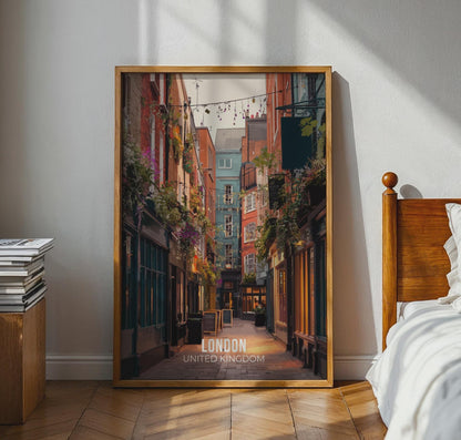 London Alley Poster Print Art - Travel Wall Art