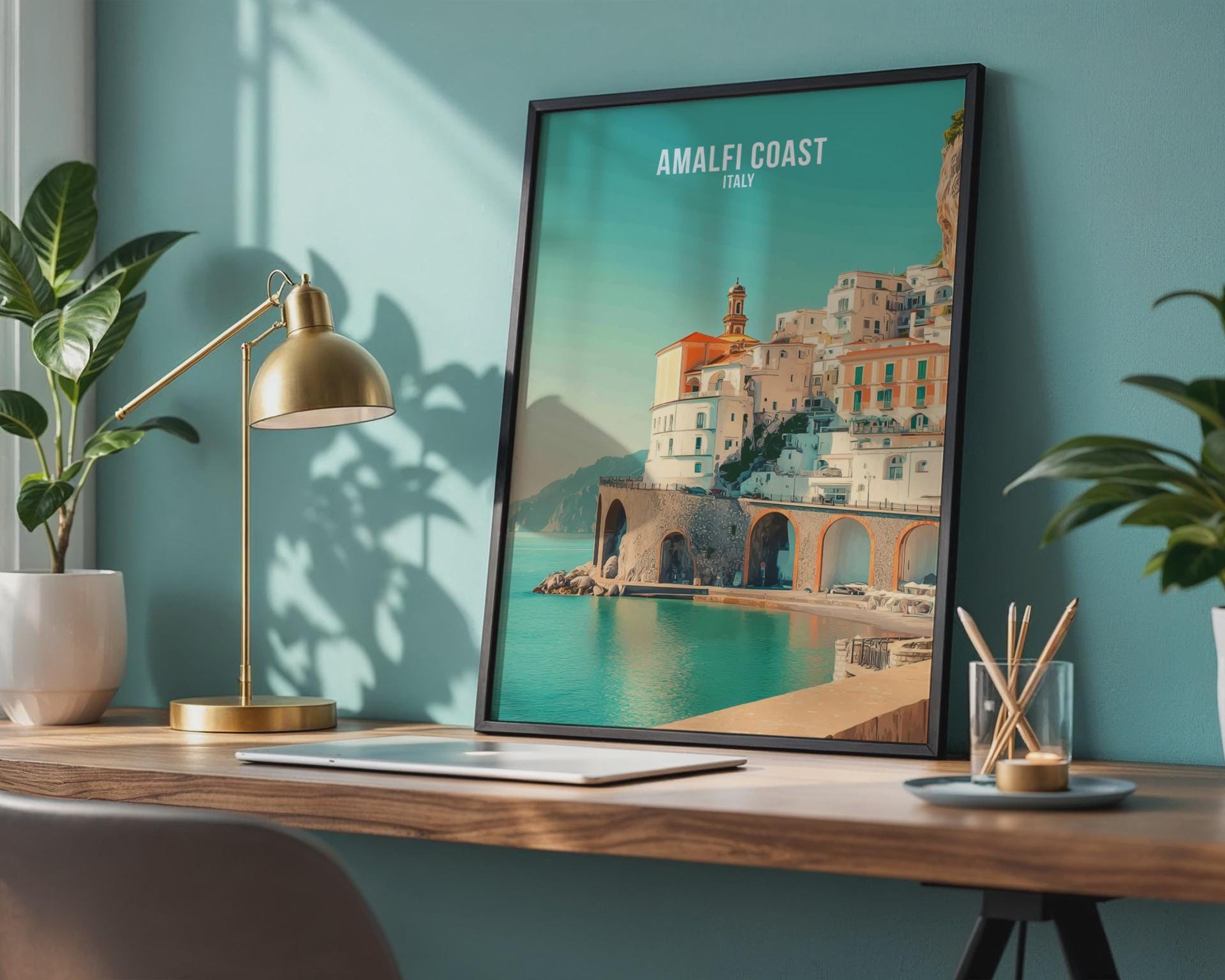 Amalfi Coast Italy Poster Wall Art - Travel Wall Art