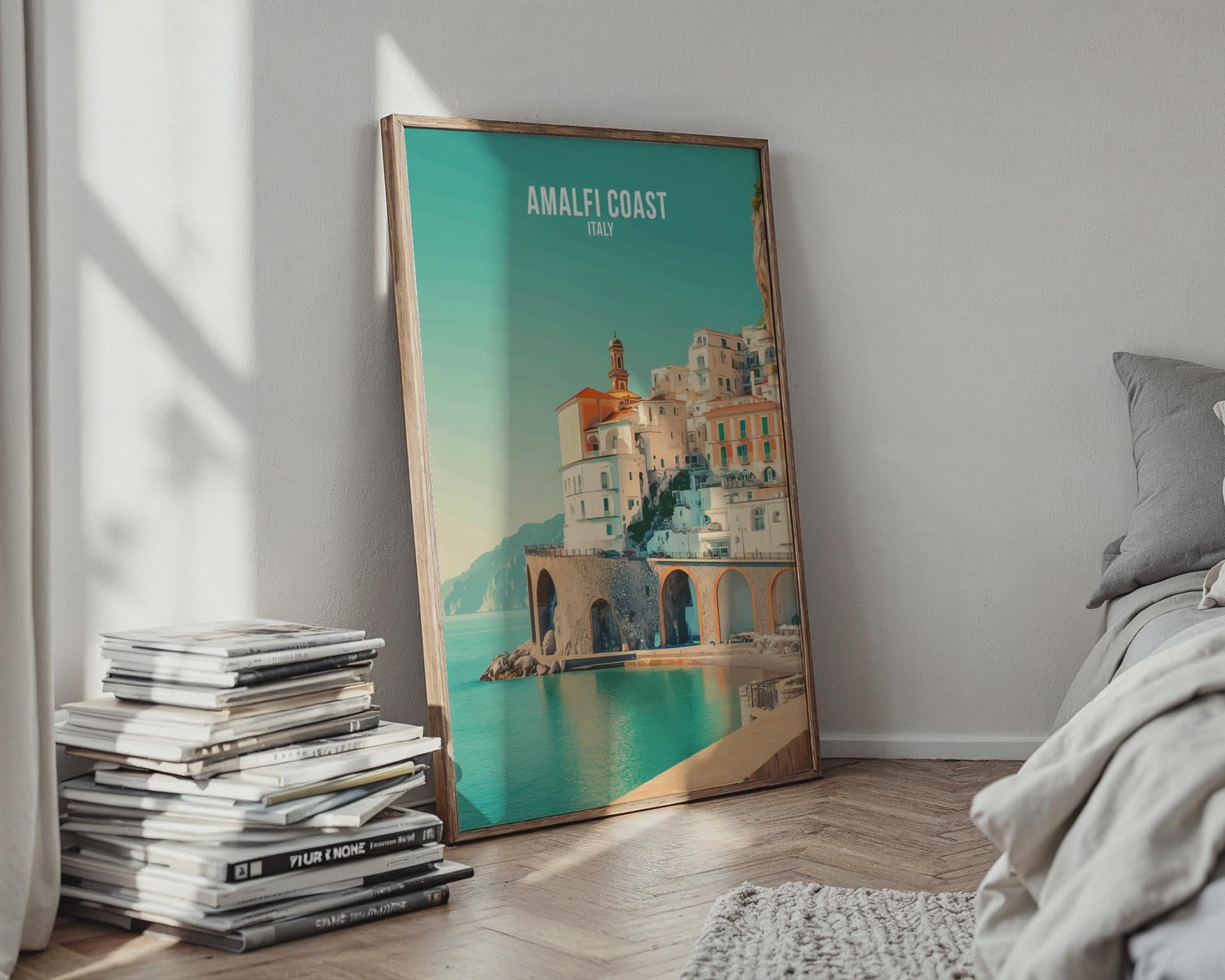 Amalfi Coast Italy Poster Wall Art - Travel Wall Art