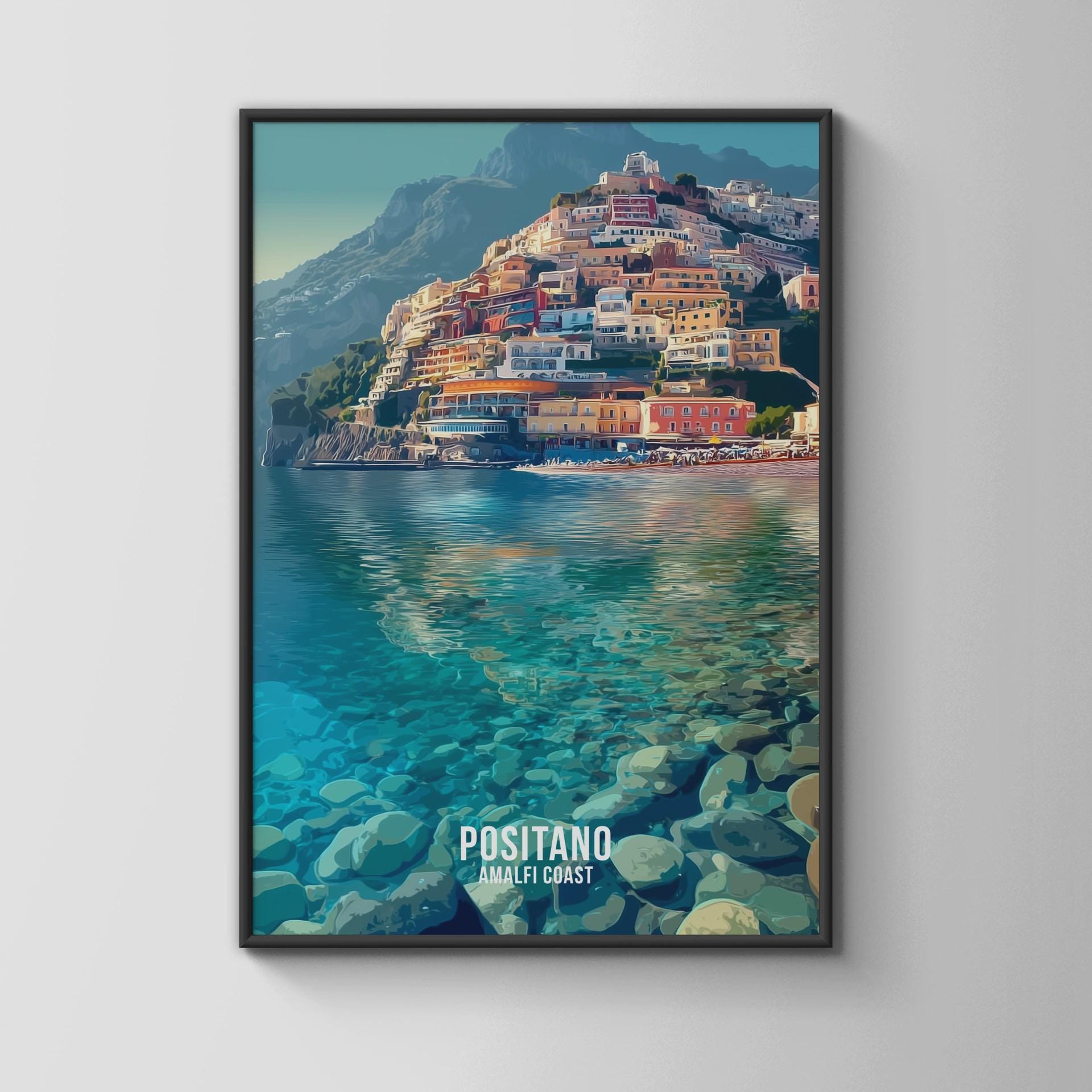 Positano Amalfi Coast Print Wall Art - Travel Wall Art