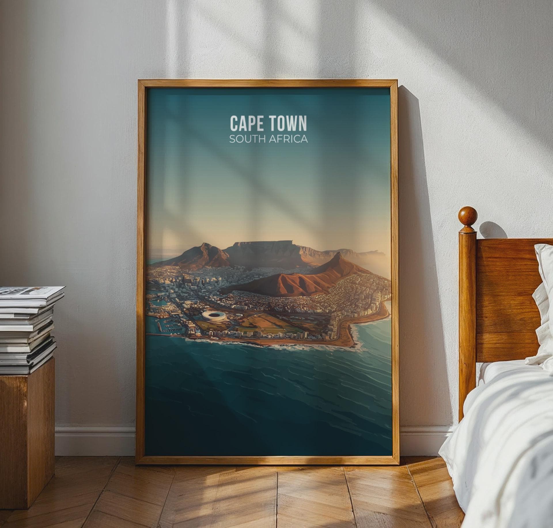 Cape Town Travel Poster Wall Art Print - Travel Wall Art