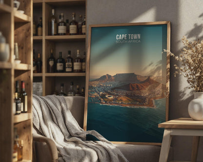 Cape Town Travel Poster Wall Art Print - Travel Wall Art