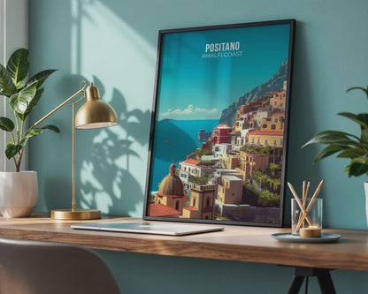 Positano Amalfi Coast Wall Art Print - Travel Wall Art
