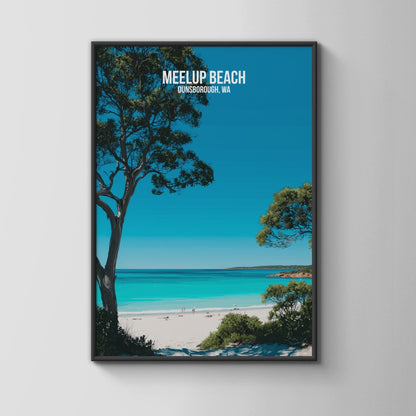 Meelup Beach Wall Art Dunsborough Coastal Print Landscape Poster - Travel Wall Art