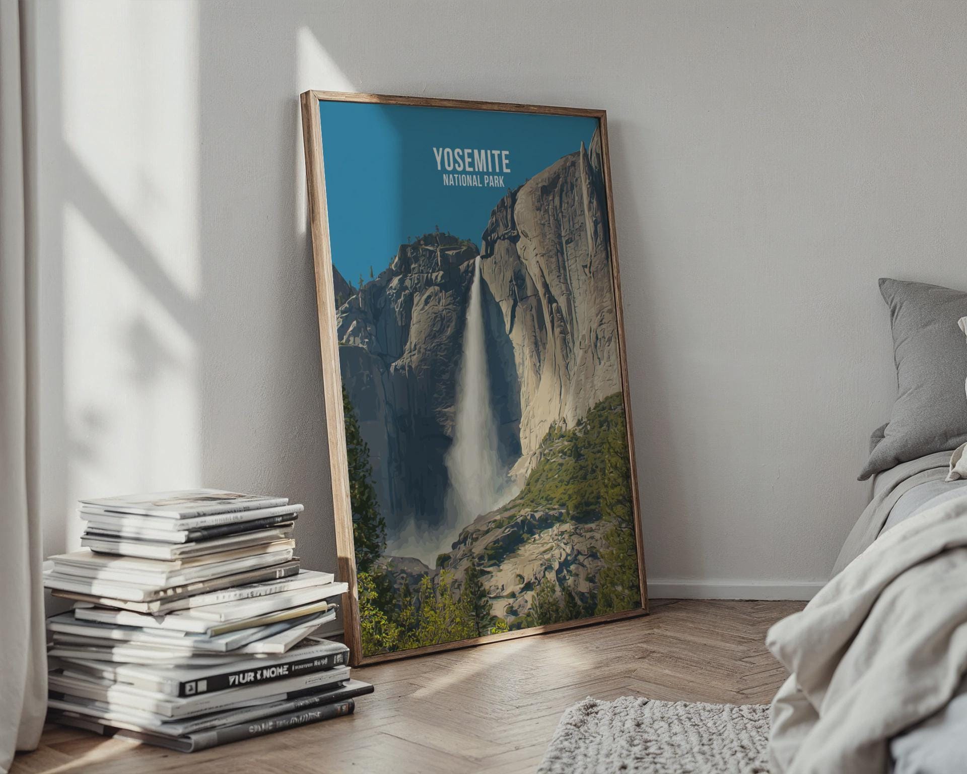 Yosemite National Park Art Print Poster - Travel Wall Art