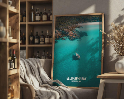 Geographe Bay Wall Art Poster Print Busselton WA Ocean Scenery - Travel Wall Art