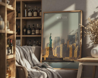 Statue of Liberty NYC Wall Art Print - Travel Wall Art