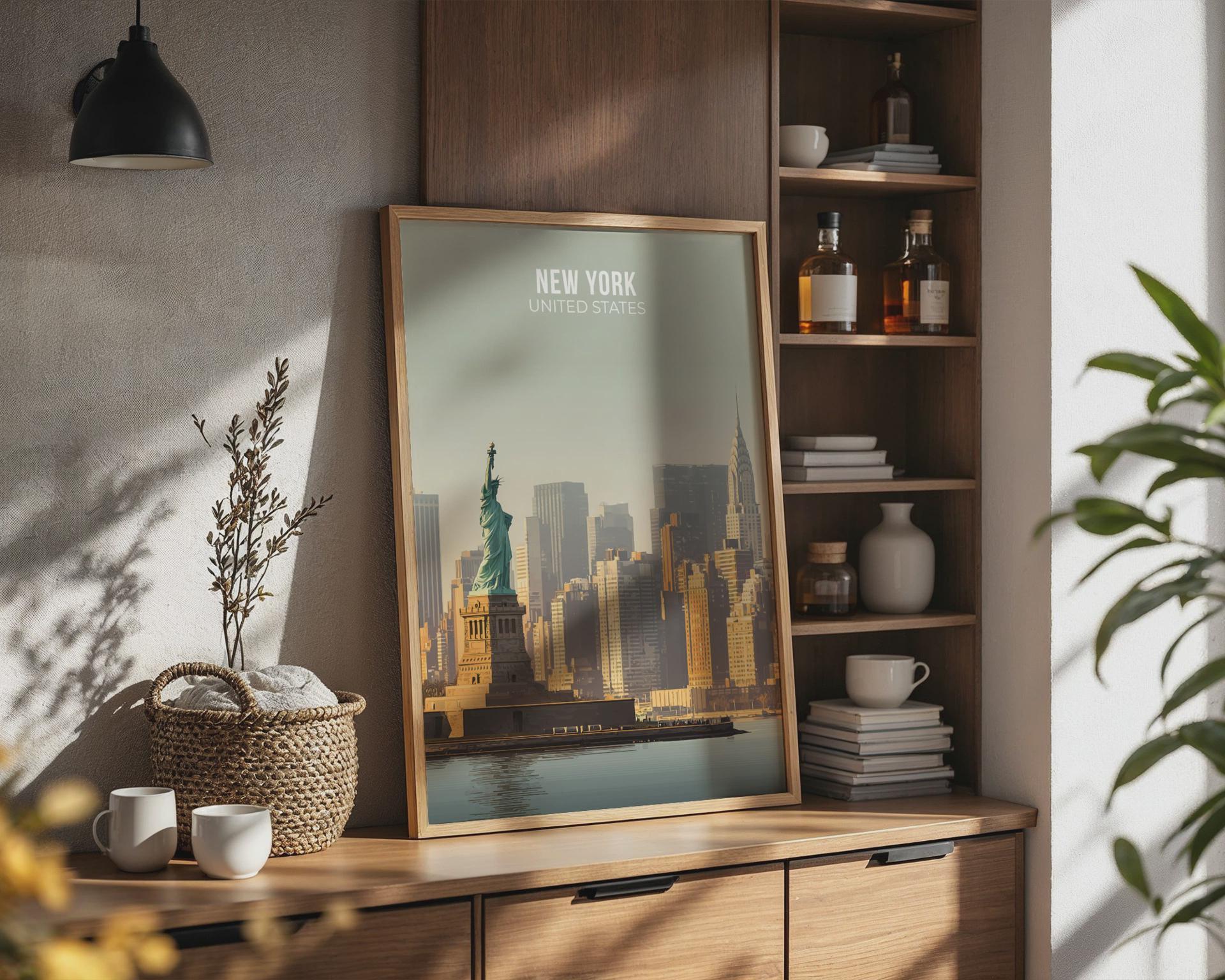 Statue of Liberty NYC Wall Art Print - Travel Wall Art