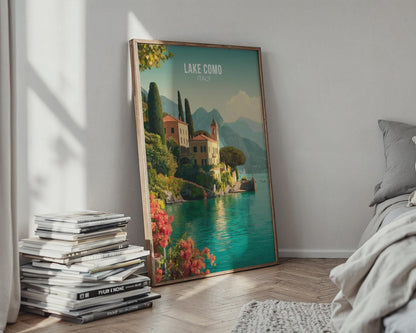 Lake Como Italy Poster Art Print - Travel Wall Art