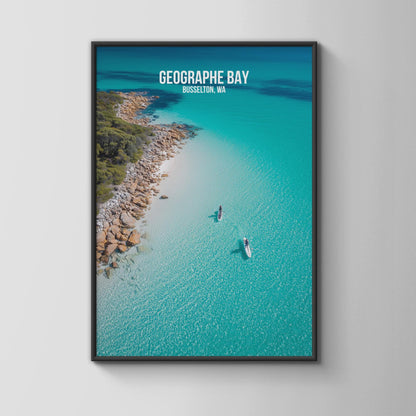 Geographe Bay Busselton WA Print Art Poster Wall Art - Travel Wall Art