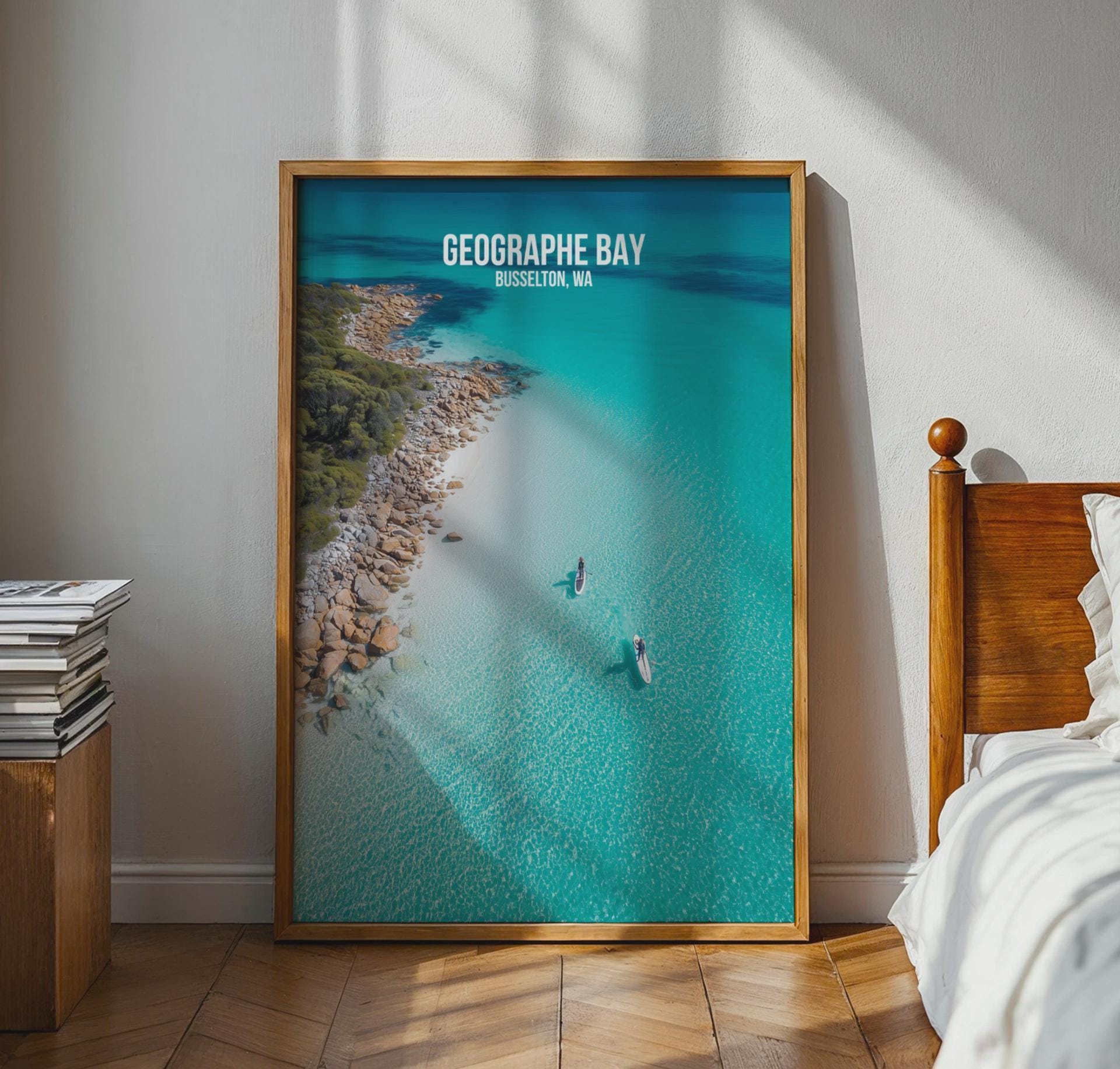 Geographe Bay Busselton WA Print Art Poster Wall Art - Travel Wall Art