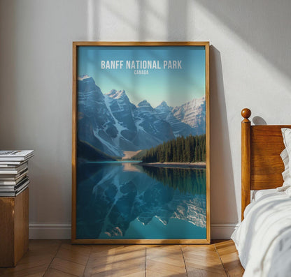 Banff National Park Poster Landscape Art Print - Travel Wall Art