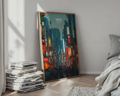Tokyo Japan Wall Art Print Cityscape Poster - Travel Wall Art