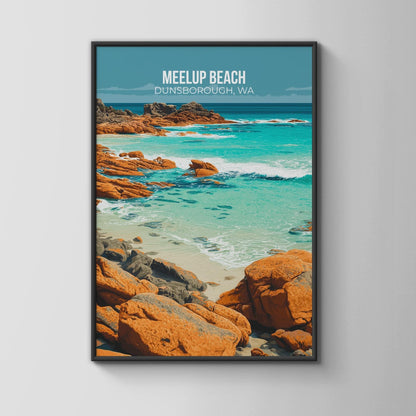 Meelup Beach Dunsborough WA Coastal Wall Art Print - Travel Wall Art