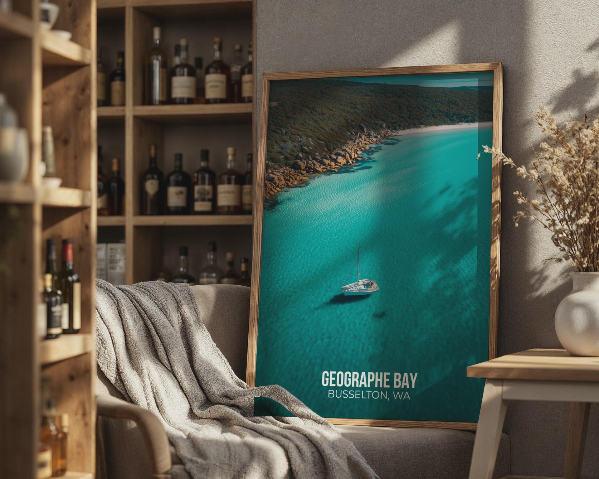 Geographe Bay Wall Art Print Nautical Scene Busselton WA - Travel Wall Art