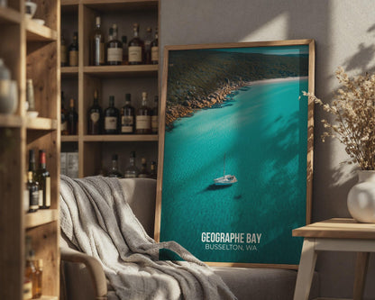 Geographe Bay Wall Art Print Nautical Scene Busselton WA - Travel Wall Art