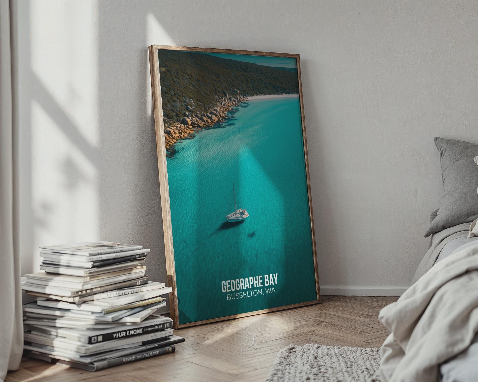 Geographe Bay Wall Art Print Nautical Scene Busselton WA - Travel Wall Art