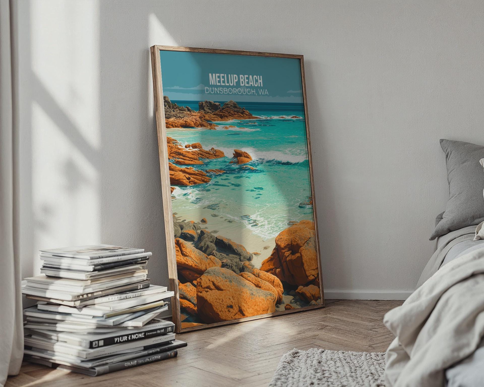 Meelup Beach Dunsborough WA Coastal Wall Art Print - Travel Wall Art