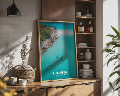 Geographe Bay Busselton Wall Art Print Coastal Beach Poster - Travel Wall Art