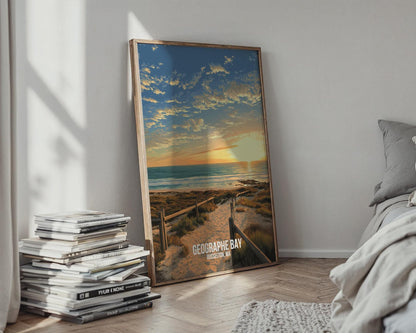 Geographe Bay Busselton Sunset Poster Wall Art - Travel Wall Art