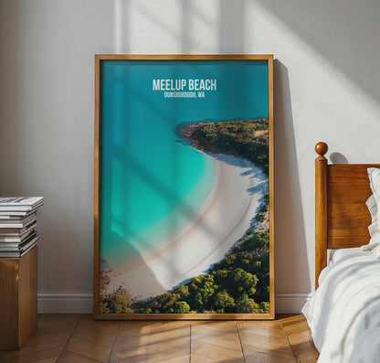 Meelup Beach Poster Dunsborough WA Coastal Art Print - Travel Wall Art