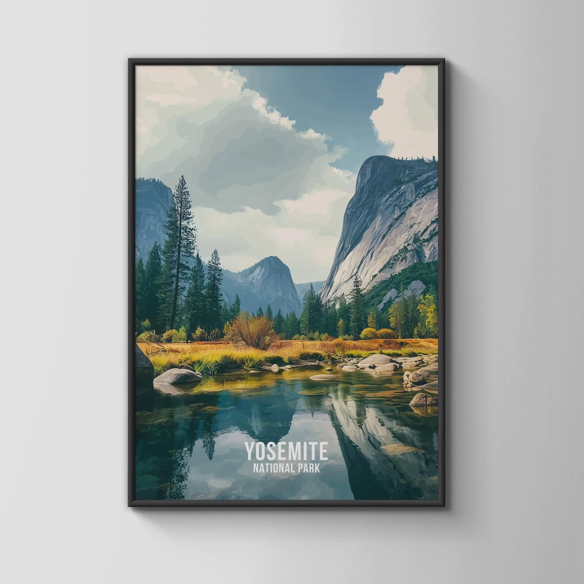 Yosemite National Park Landscape Art Print Wall Art - Travel Wall Art