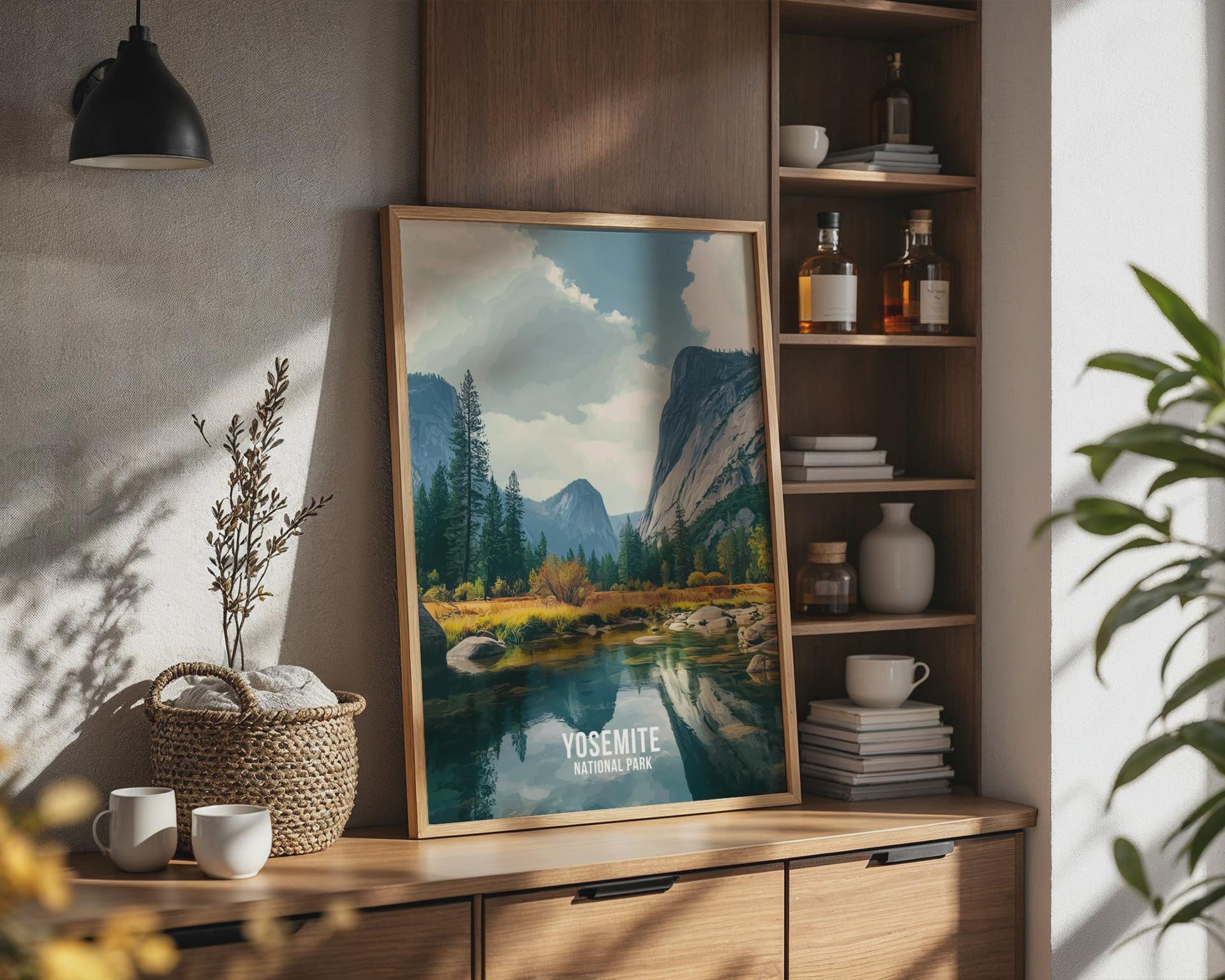 Yosemite National Park Landscape Art Print Wall Art - Travel Wall Art
