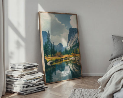 Yosemite National Park Landscape Art Print Wall Art - Travel Wall Art