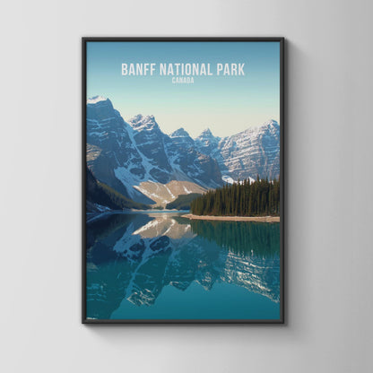 Banff National Park Art Print Mountains Lake - Travel Wall Art