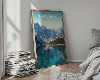 Banff National Park Art Print Mountains Lake - Travel Wall Art
