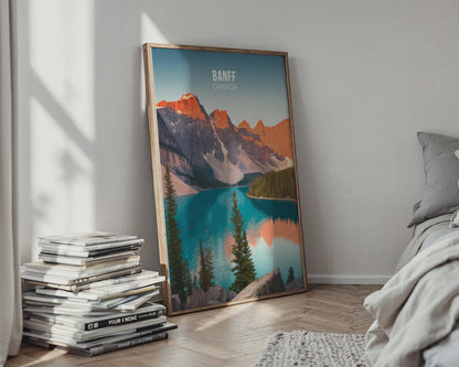 Banff Canada Landscape Poster Print Wall Art - Travel Wall Art