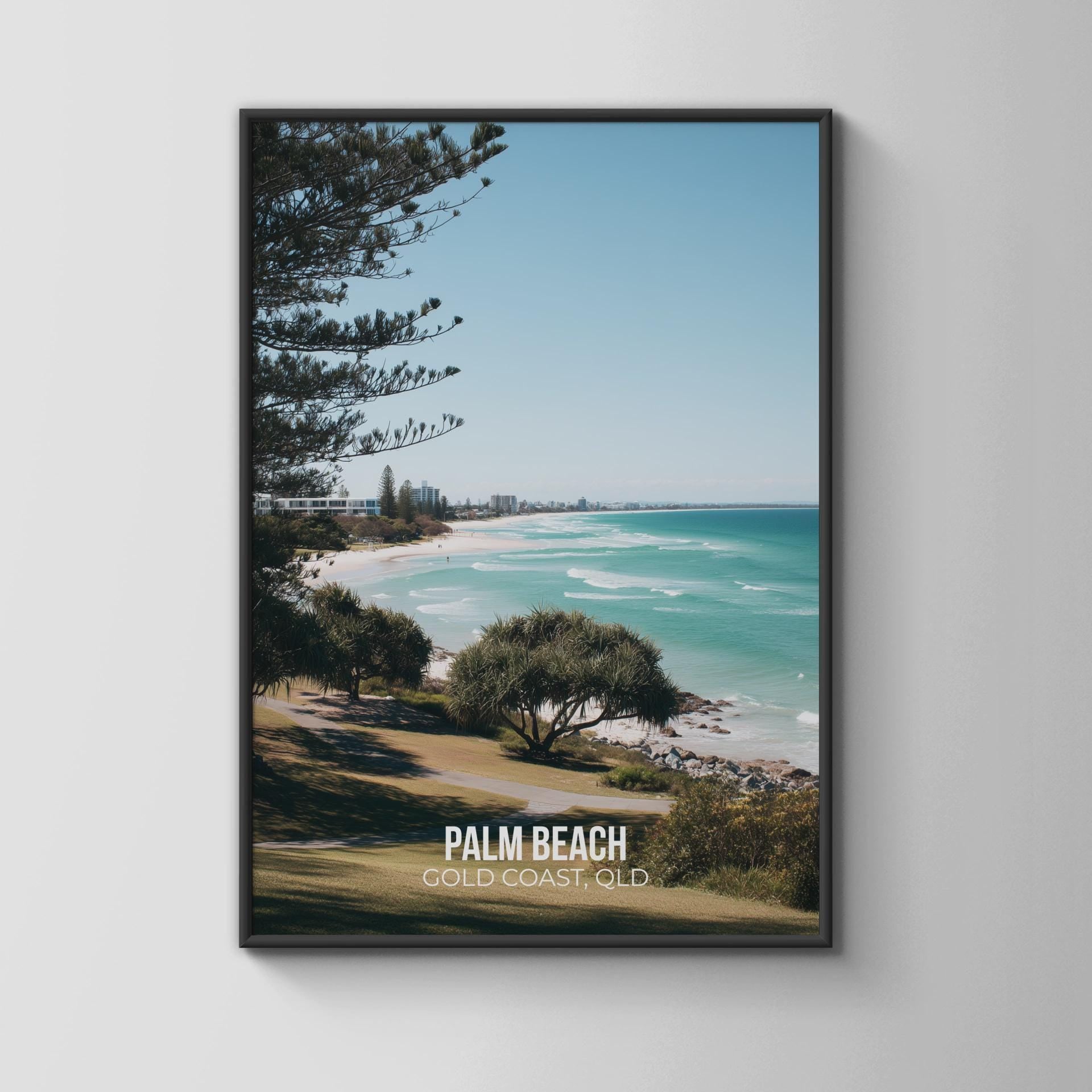 Palm Beach Wall Art Print Coastal Scene Australia - Travel Wall Art