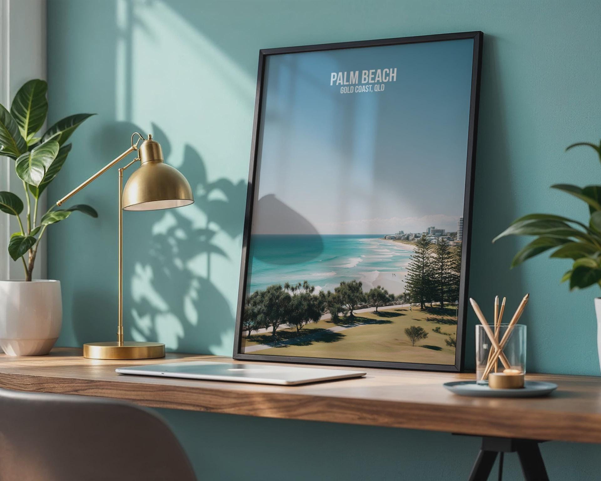 Palm Beach Wall Art Gold Coast QLD Print Coastal Landscape - Travel Wall Art