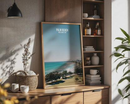 Palm Beach Wall Art Gold Coast QLD Print Coastal Landscape - Travel Wall Art