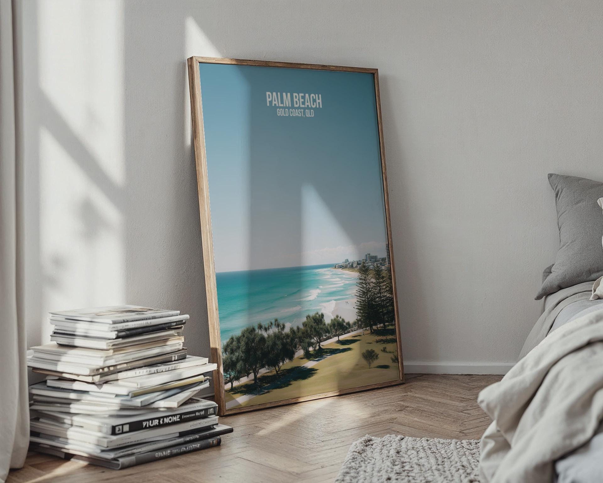 Palm Beach Wall Art Gold Coast QLD Print Coastal Landscape - Travel Wall Art
