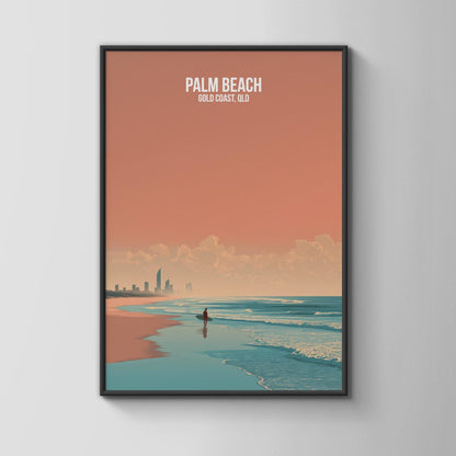 Palm Beach Gold Coast Poster Art Print - Travel Wall Art