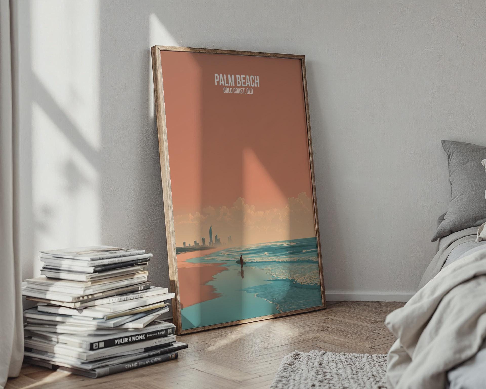 Palm Beach Gold Coast Poster Art Print - Travel Wall Art