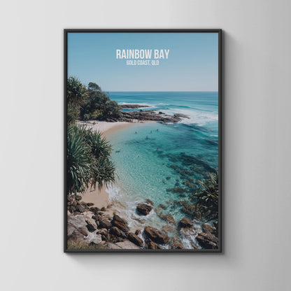 Rainbow Bay Gold Coast Print Wall Art - Travel Wall Art