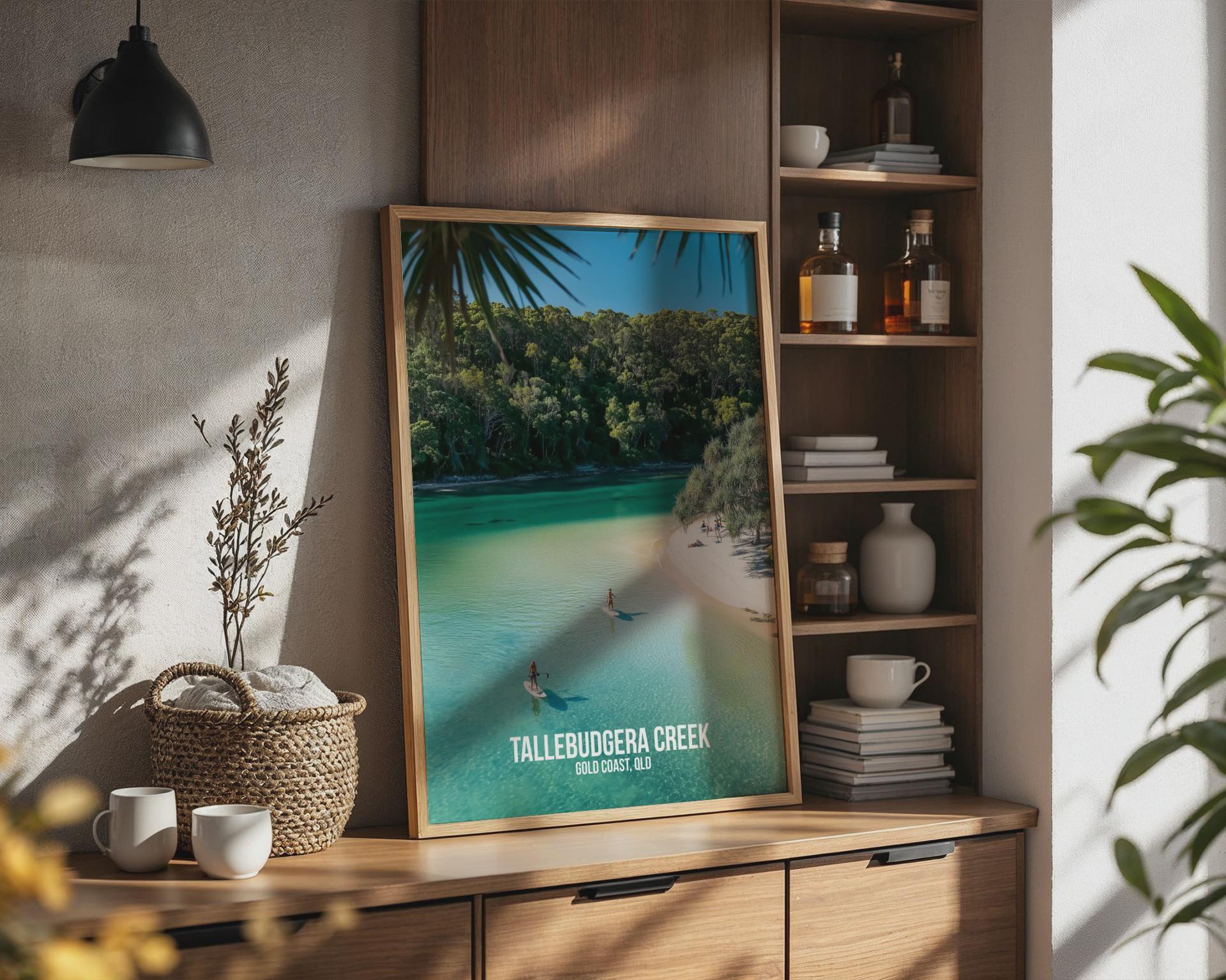 Tallebudgera Creek Wall Art Print Coastal Scene - Travel Wall Art