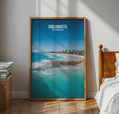 Coolangatta Gold Coast Poster Print Wall Art - Travel Wall Art